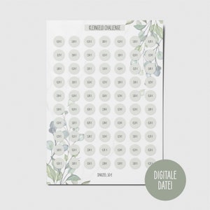 Small Change Challenge, Savings Challenge, Digital, Download