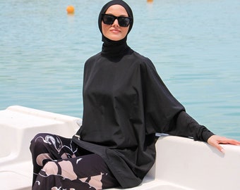 Adabkini Sila Muslim 5-piece Long Swimsuit Islamic Full Cover - Etsy