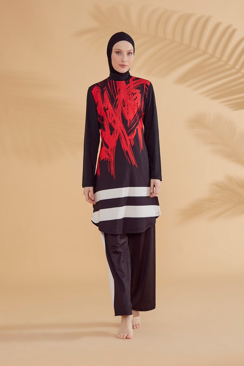 Burkini Modest Swimwear Hijab Swimsuit Summer Dresses Etsy