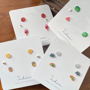 Cute stud earrings set top