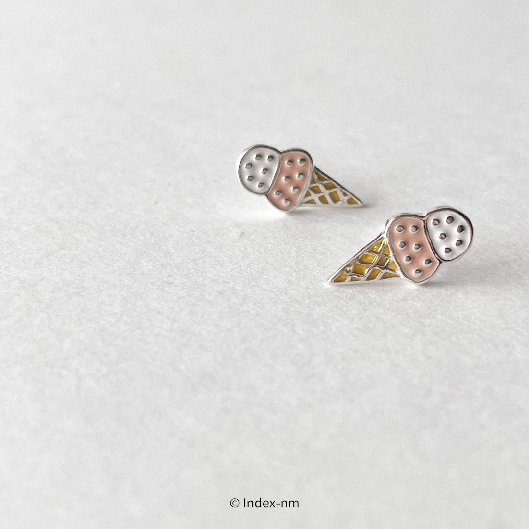 Multicolor - Quirklets Handpainted Clay Ice Cream Stud Earrings 51 main image 1
