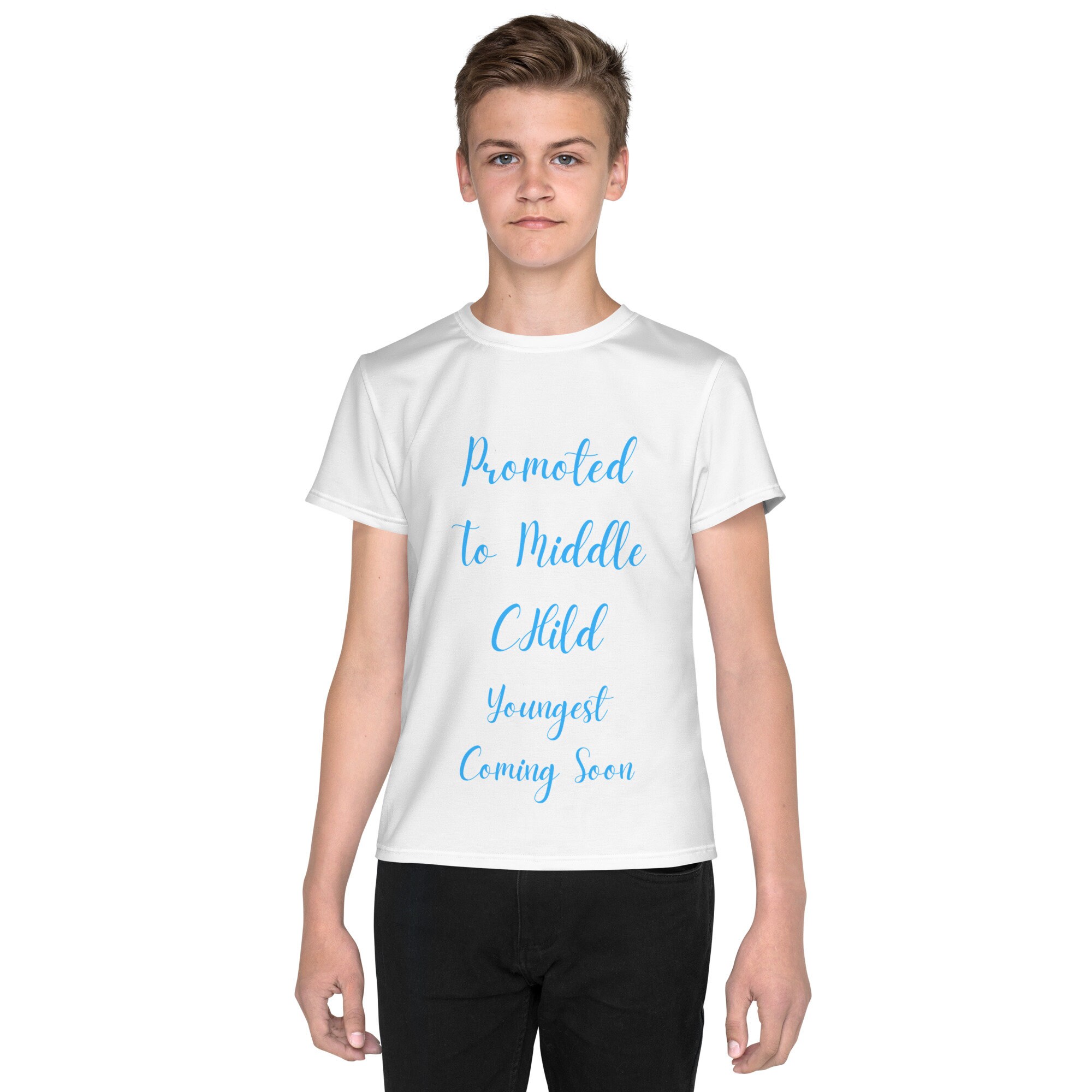 promoted to middle child shirt