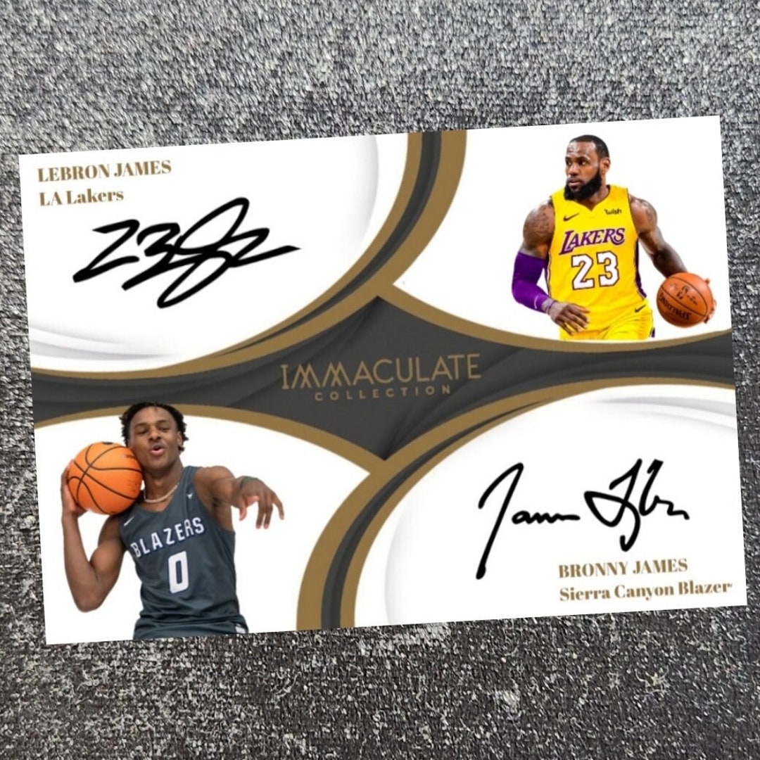 bronny james autograph