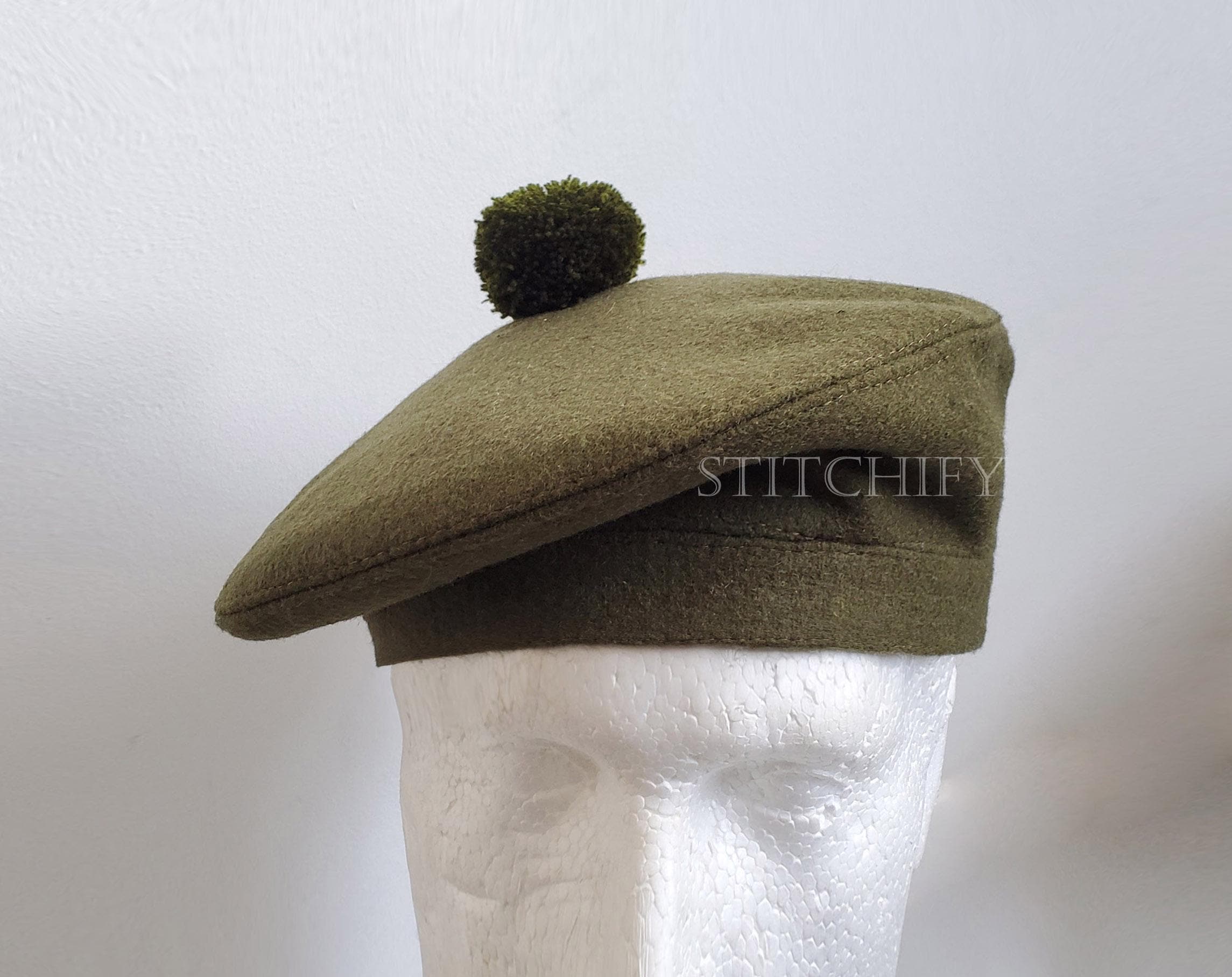 Tam O Shanter Hat, Scottish Tam, Military Style Bonnet, Scots Cap