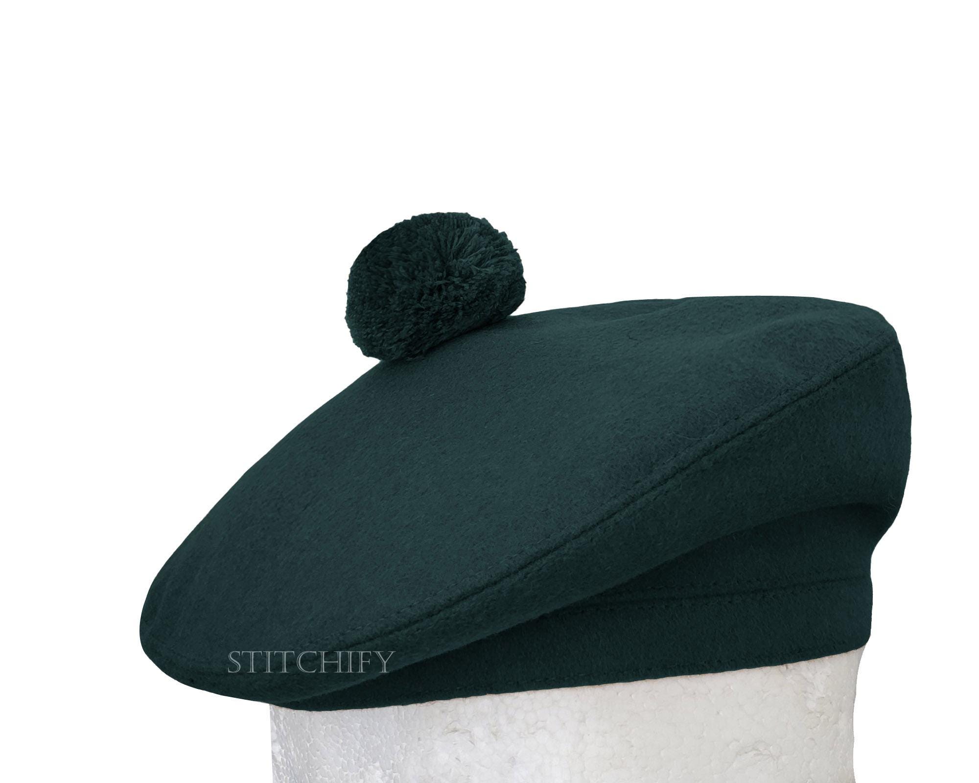 Green Highland Tam O'shanter Hat | Scottish Wool Tam, Scot's