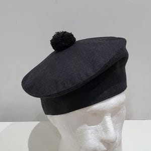 Charcoal Grey Tam O&#39;Shanter, Gray Highlander Tam, Scottish Bonnet, Winter Hat, Men&#39;s Tam, Party Outfit, Casual Wear, Scottish Tam, Gift