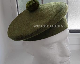 Tam O'Shanter Hat, ScottishTam, Scott's Cap, Tammy, Side Beret