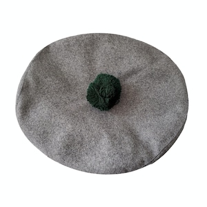 Grey Tam O&#39;Shanter, Gray Highlander Tam, Scottish Bonnet, Winter Hat, Men&#39;s Tam, Party Outfit, Casual Wear, Scottish Tam, Gift