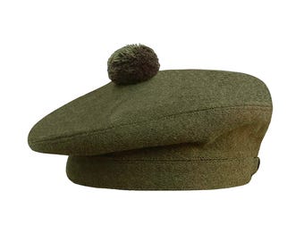 Scottish Tam O&#39; Shanter Hat Scott&#39;s Hat Highlander Tam Winter Hat Men&#39;s Tam Wool Beret Gift Bonnet