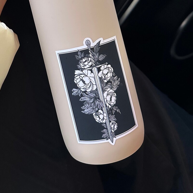 Aesthetic Black Stickers - Etsy