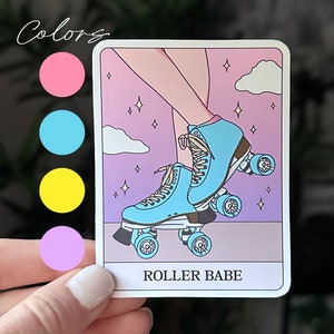 Rolschaatssticker | Meerdere kleuren | Rolschaatsercadeaus | Quadrijden | Matte sticker