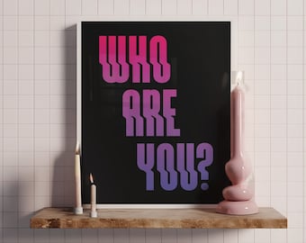 Philosophical Wall Art  |  Multiple Sizes  |  Philosophy and Spirituality Room Decor  | Self Growth and Development