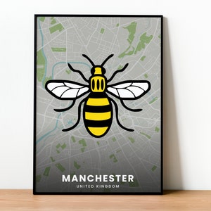 Manchester Bee Poster | Celebrate the Manchester Bee