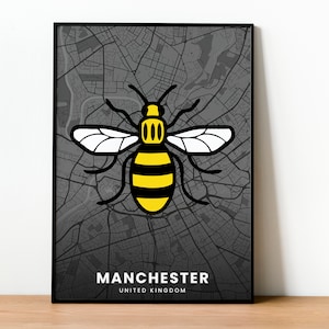Manchester Bee Poster | Celebrate the Manchester Bee