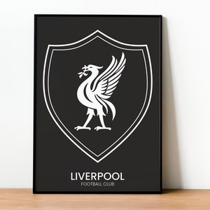 Liverpool FC 2024 Poster (Dark) | Football Wall Art | Reds Memorabilia | Soccer Gift Idea 2024