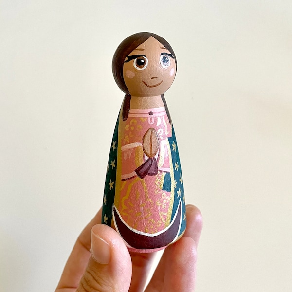 Our Lady of Guadalupe Peg Doll