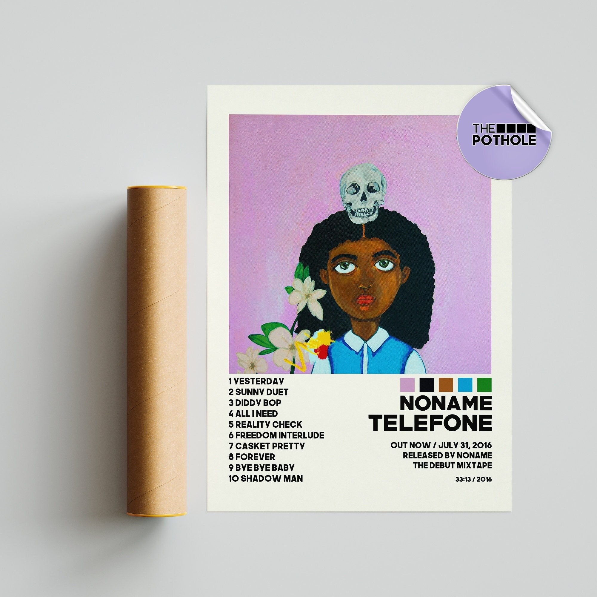 drag frugthave Civic Noname Posters Telefone Poster Noname Telefone Tracklist - Etsy
