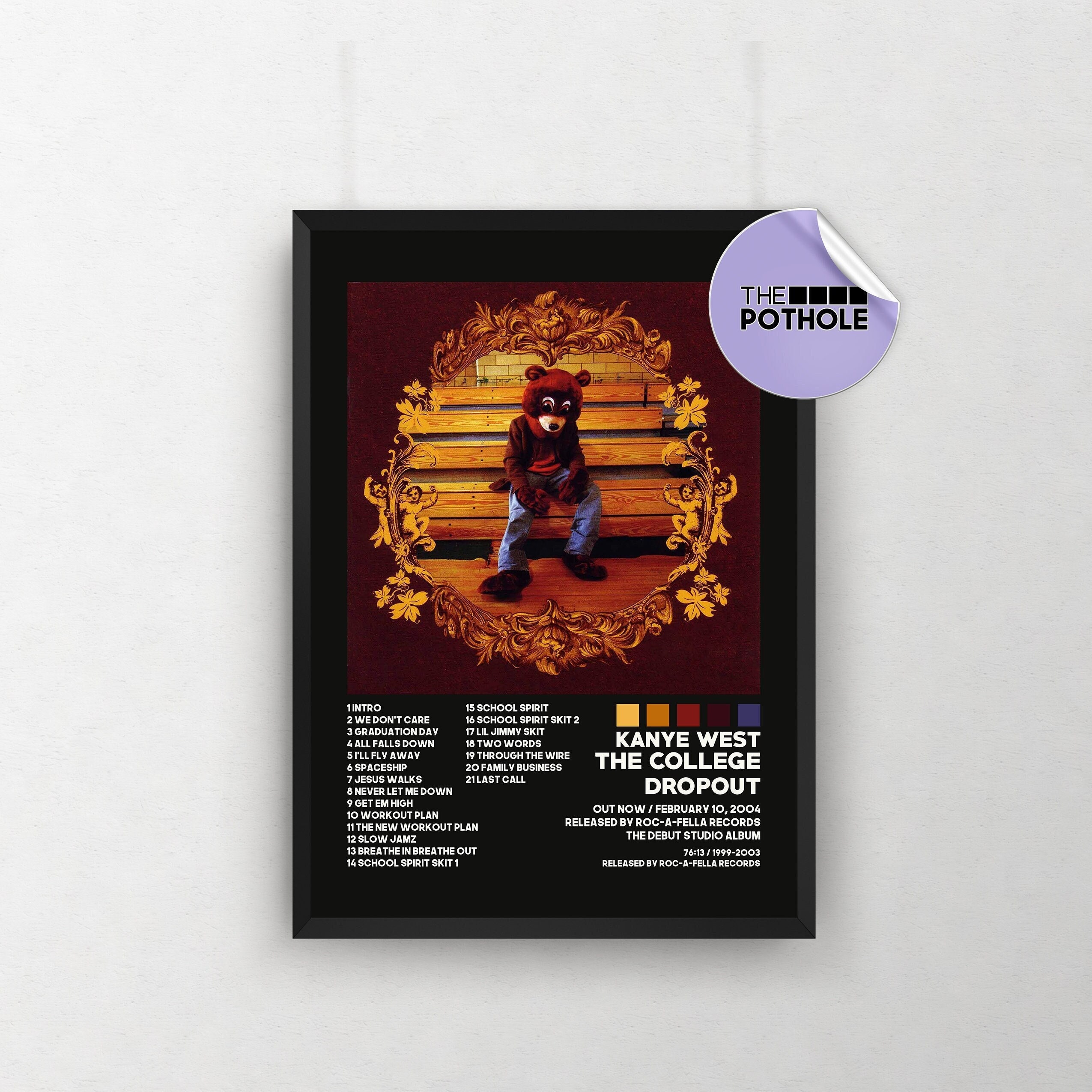 Kanye West Poster / the College Dropout Poster / Album Cover - Etsy Kanye West Poster / the College Dropout Poster / Album Cover - Etsy
