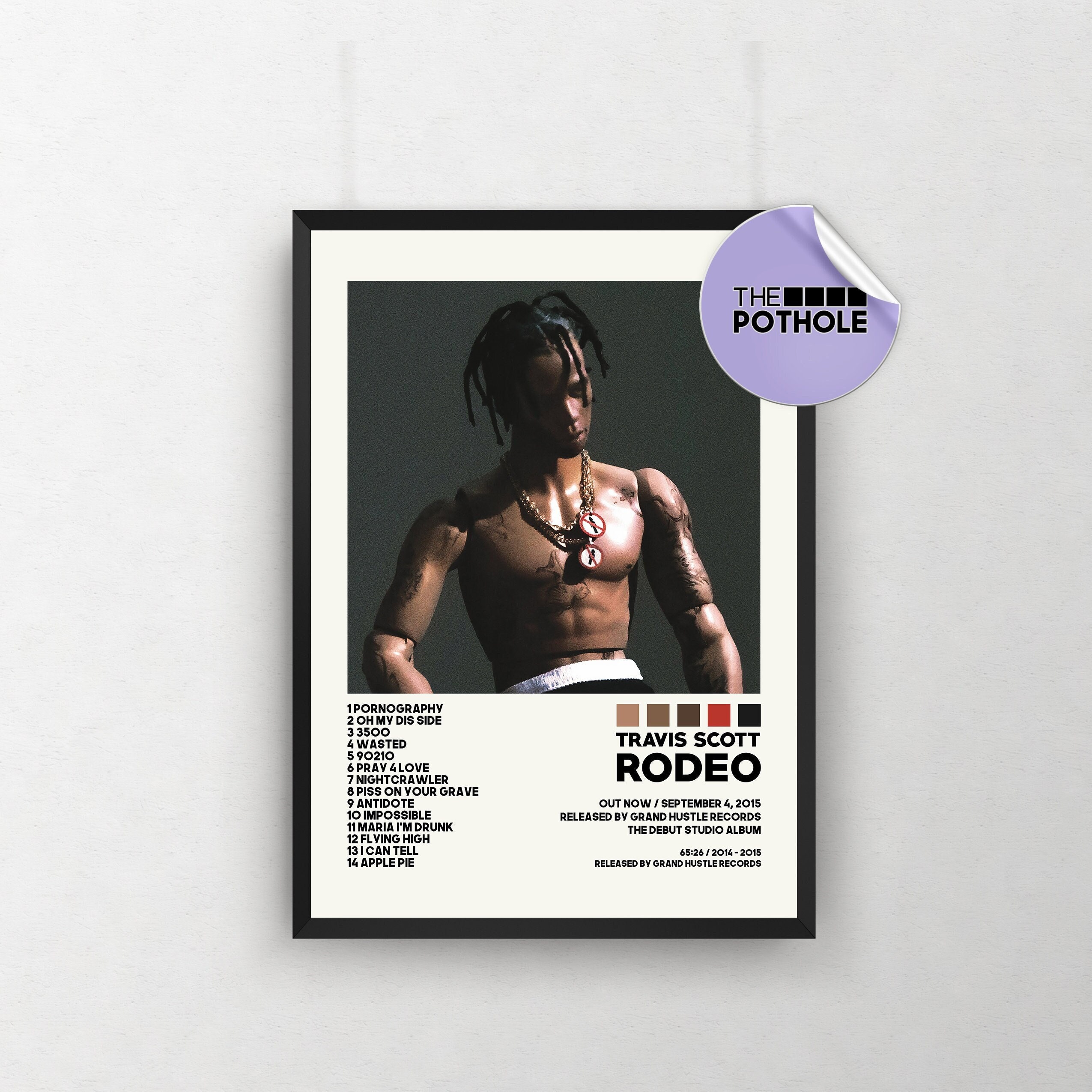 Poster Décoratif Vintage Travis Scott – Toile 30 X 45 Cm – Pour Chambre, Salon, Bureau – Impression Haute Qualité