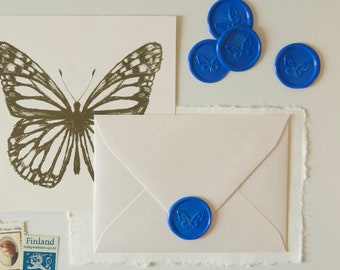 Butterfly Wax Seals, Self Adhesive, Wedding Invitation Stickers