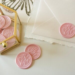 With Love Wax Seals, Self Adhesive | Wedding Invitation Wax Stamp | Peel and Stick Wax Seal | Custom Wax Seal Sticker for Envelope