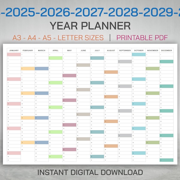 A5 Planner 2025 2026 Calendar Etsy