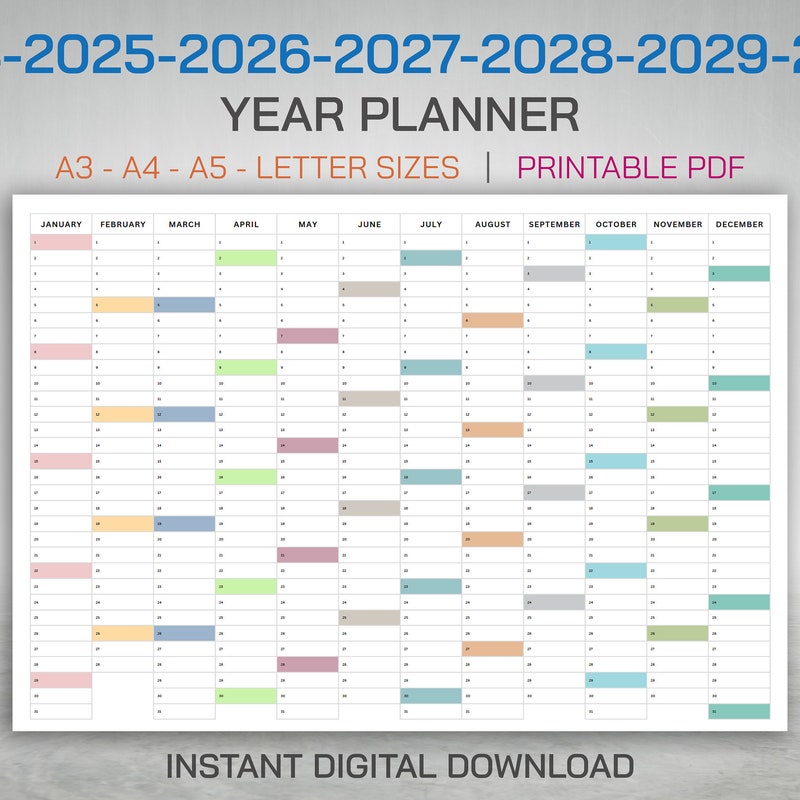 4 5 4 Calendar 2024 2025 Etsy UK 4 5 4 Calendar 2024 2025 Etsy UK