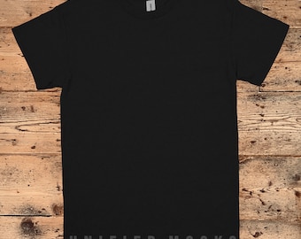 Black Gildan 5000 T-Shirt •  Mockup / Mock • 300dpi JPG / JPEG