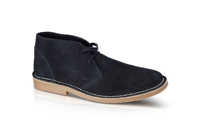 Catesby Mens Leather Hemsby Desert Boot Cx41 Suede Chukka Ankle Summer Boots Navy