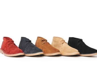 Catesby Męskie skórzane Hemsby Desert Boot Cx41 Suede Chukka Botki na lato