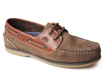 Catesby Ladies Pippa Suede Nubuck Leather Moccasin Boat Shoes