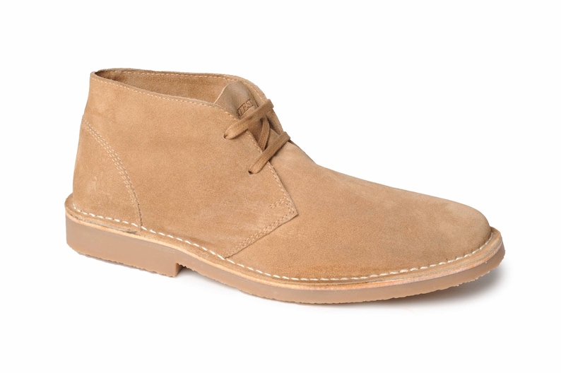 Catesby Mens Leather Hemsby Desert Boot Cx41 Suede Chukka Ankle Summer Boots Sand