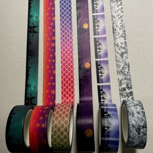 15 mm Spooky Washi-tape voor Diamond Art, canvas met diamantstippen