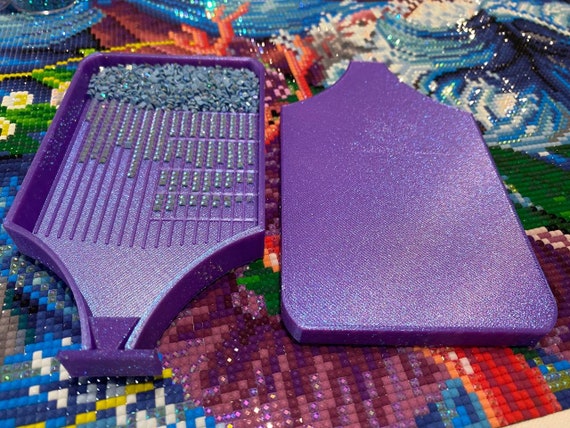 Large Multiplacer Gridded Diamond Art Tray With 4, 6, and 8 Multiplacer  Grids, a Clip on Lid, and Stopper 