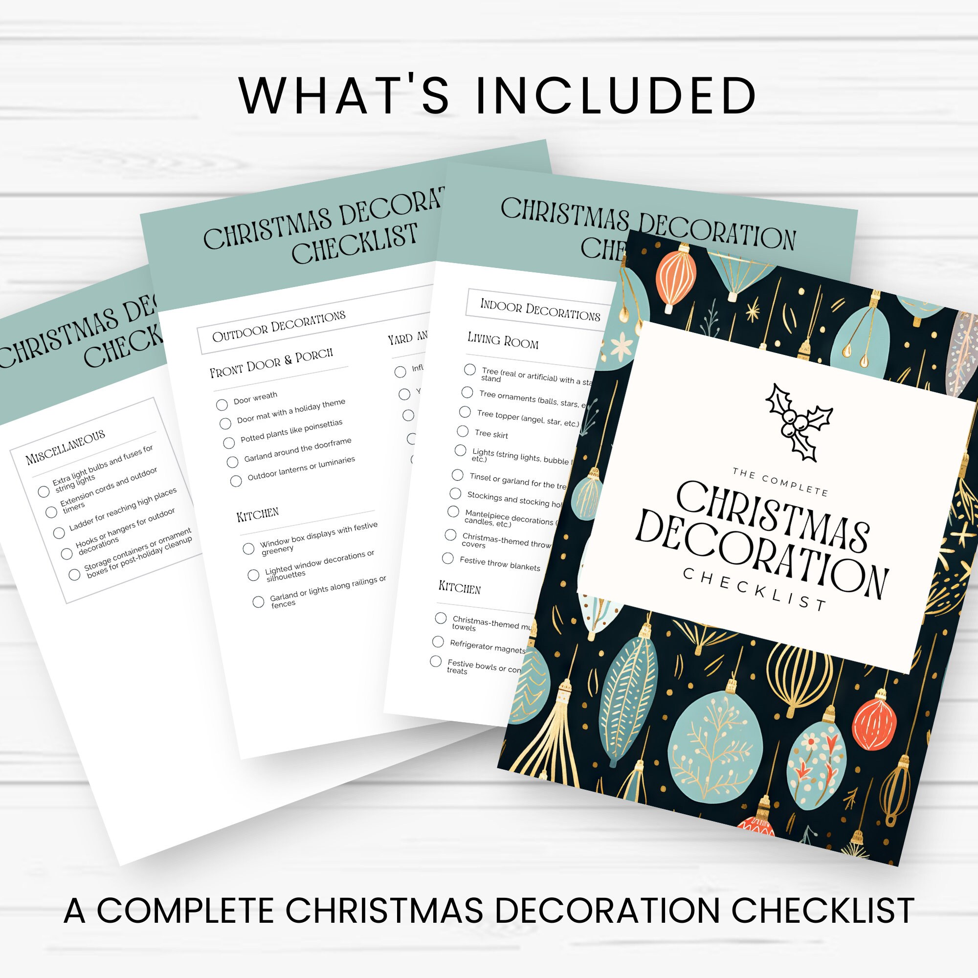 Christmas Decoration Checklist 