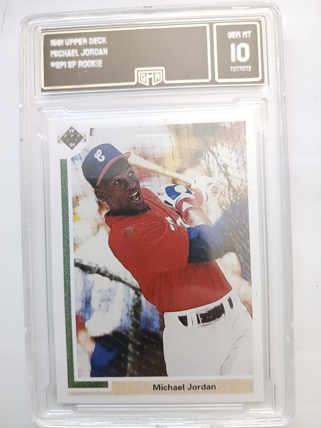 GMA 1991 Upper Deck Michael Jordan Rookie Baseball Card RP Etsy