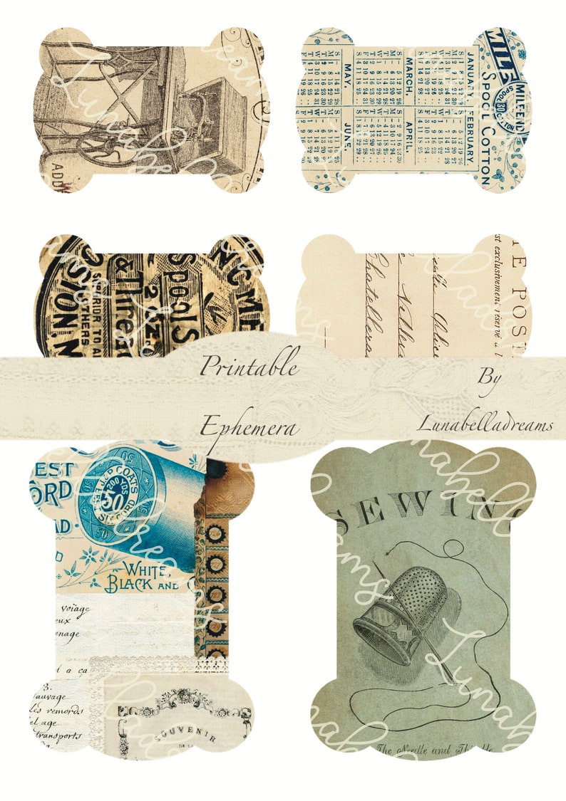 printable-vintage-sewing-ephemera-sheets-set-1-digital-etsy
