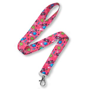 Cordon de type psychique | Porte-badge durable, cadeau pour fan d'anime, accessoire porte-clés mignon, usage scolaire et de convention, Mew, Unown, Kadabra, Cosmog