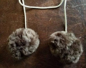 Soft plush horse ear plugs / muffs