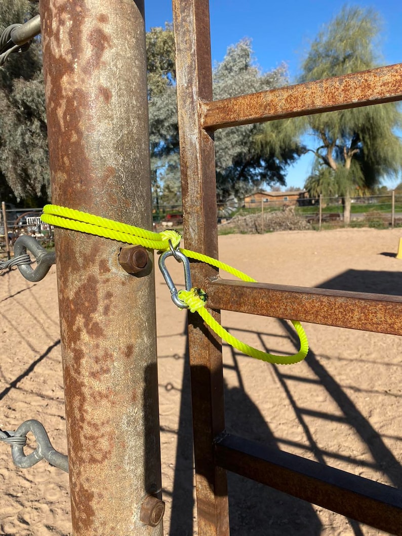 Lariat Double Loop Rope Gate Clip Etsy