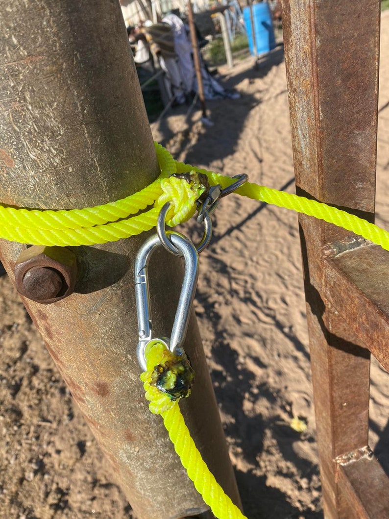 Lariat Double Loop Rope Gate Clip Etsy