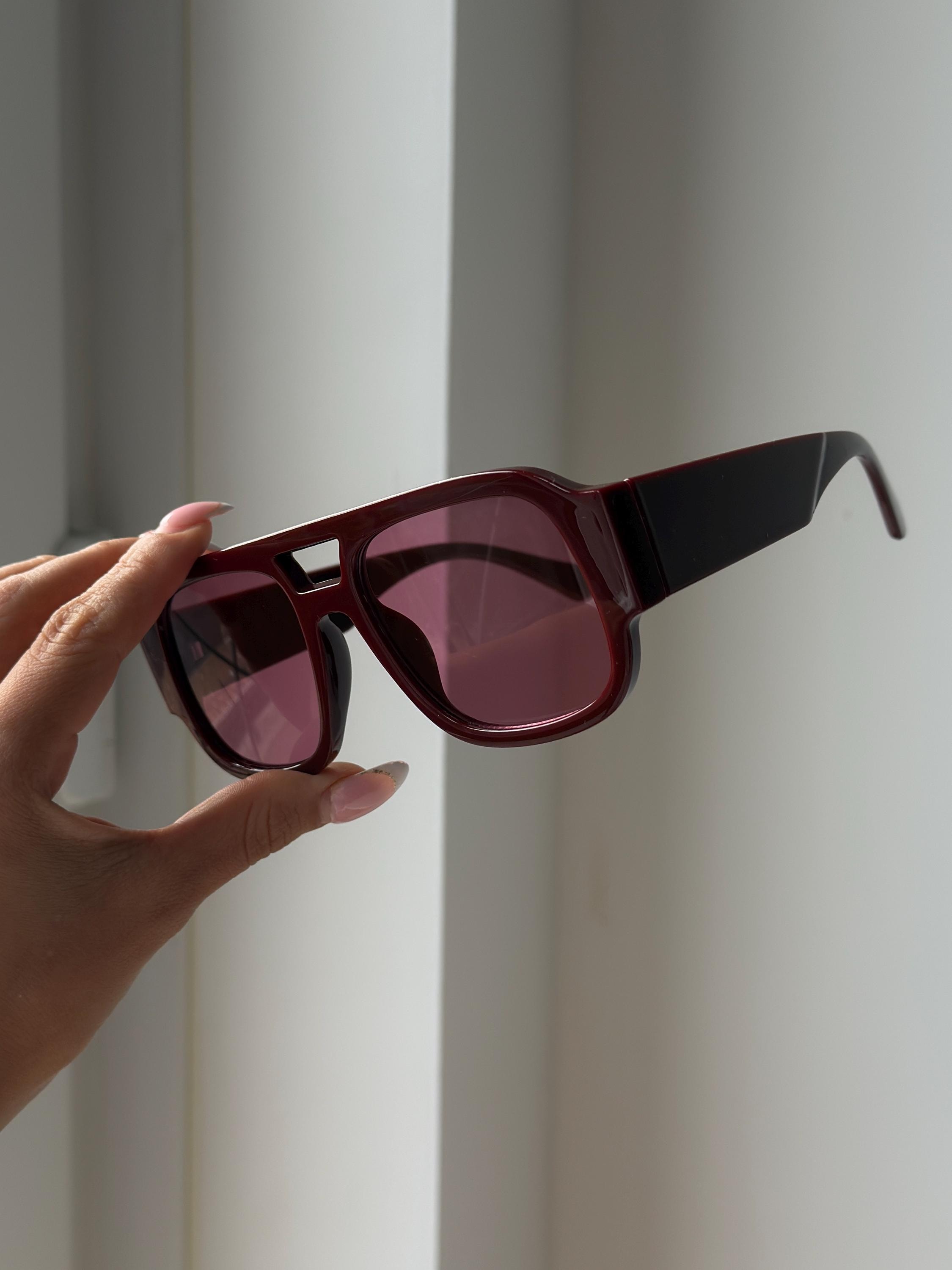 Oversized Pink Aviator Sunglasses - Etsy display picture 1