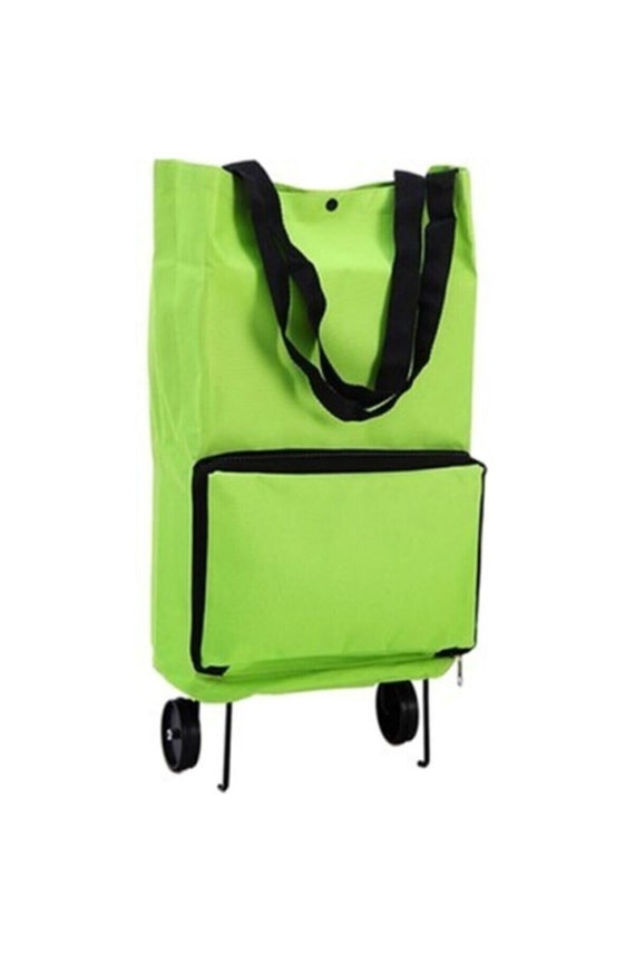 Carrito de compras plegable Carrito Bolsa Ruedas Carros Mercado Cesta de  equipaje (Verde)