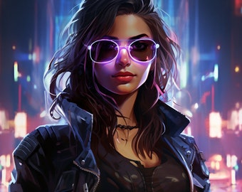 Custom Shadowrun Cyberpunk Portrait - Futuristic Artwork for RPG Enthusiasts - Personalized Portrait for Your Campaign