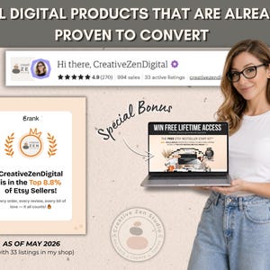 How to Sell on Etsy Guide and Planner for Digital Product Sellers with Resell Rights, PLR Etsy Shop Guide for Beginners, DFY Etsy Shop Setup image 14