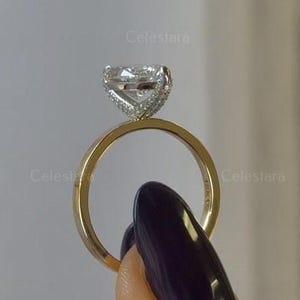 1.51 carat E Color VVS2 Clarity IGI Certified Marquise Cut Lab Grown Diamond Solitaire Engagement Ring with Hidden Halo of Round Diamonds