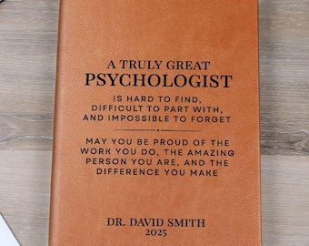 Psychologist Gift Personalized Journal Notebook - Psychologist Appreciation Gift, Best Psychologist Gift, Psychologist Gift Ideas, Keepsake