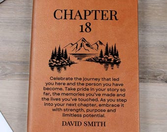 18th Birthday Gift Personalized Journal – for Son, for Grandson, for Brother, for Nephew, for Best Friend, Keepsake Gift