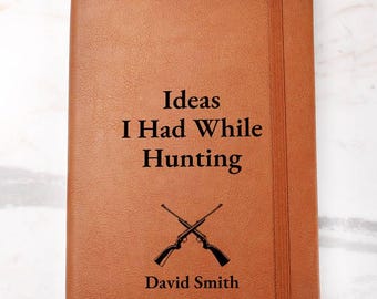Hunting Gift Personalized Custom Journal Notebook - Gift For Hunter, Hunting Lover, Hunting Retirement Gift, Hunting Journal, Best Hunter