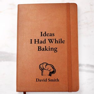 Personalized Baking Gift Journal Notebook - Gift For Baker, Professional Baker, Baking Lover, Christmas Gift, Birthday Gift, Retirement Gift